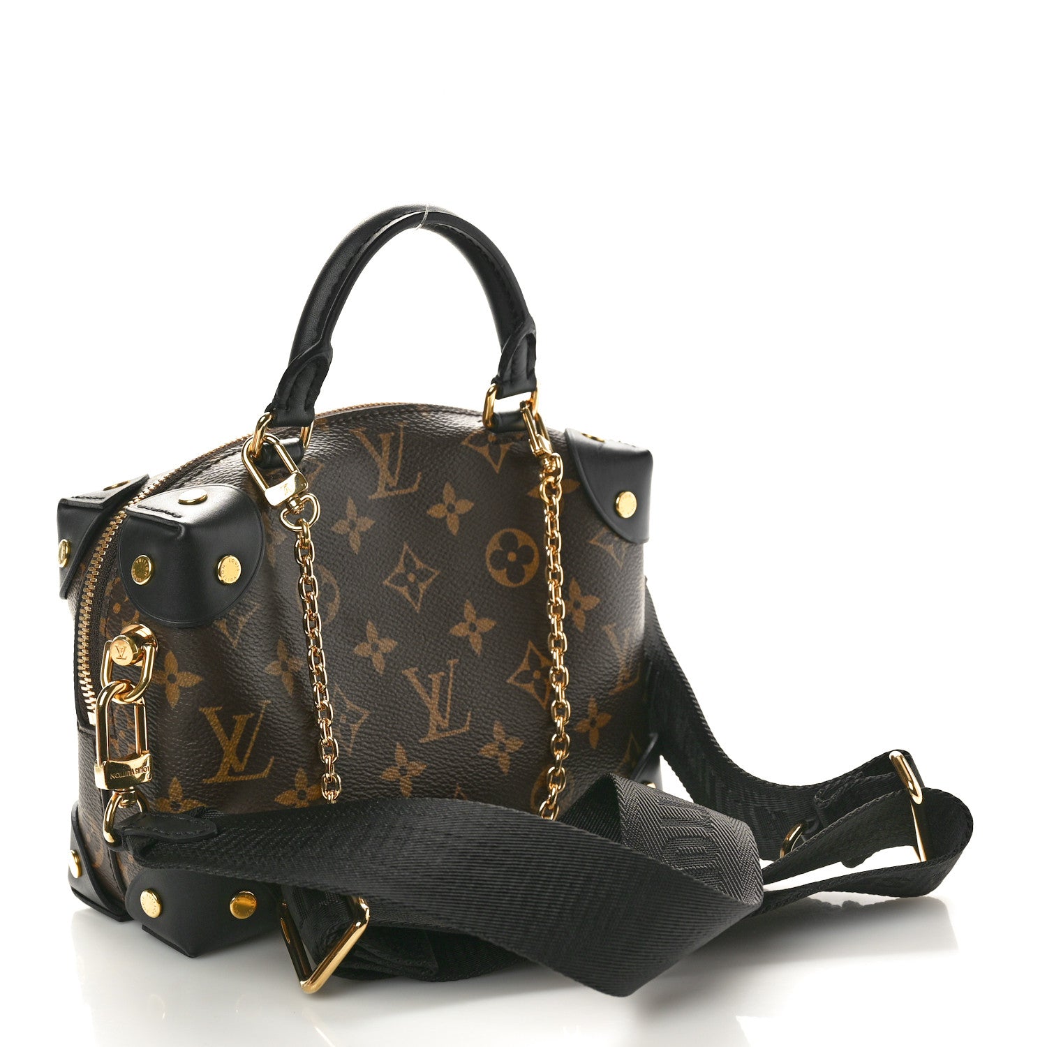 Louis Vuitton Monogram Petite Malle Souple Black 3 of 9