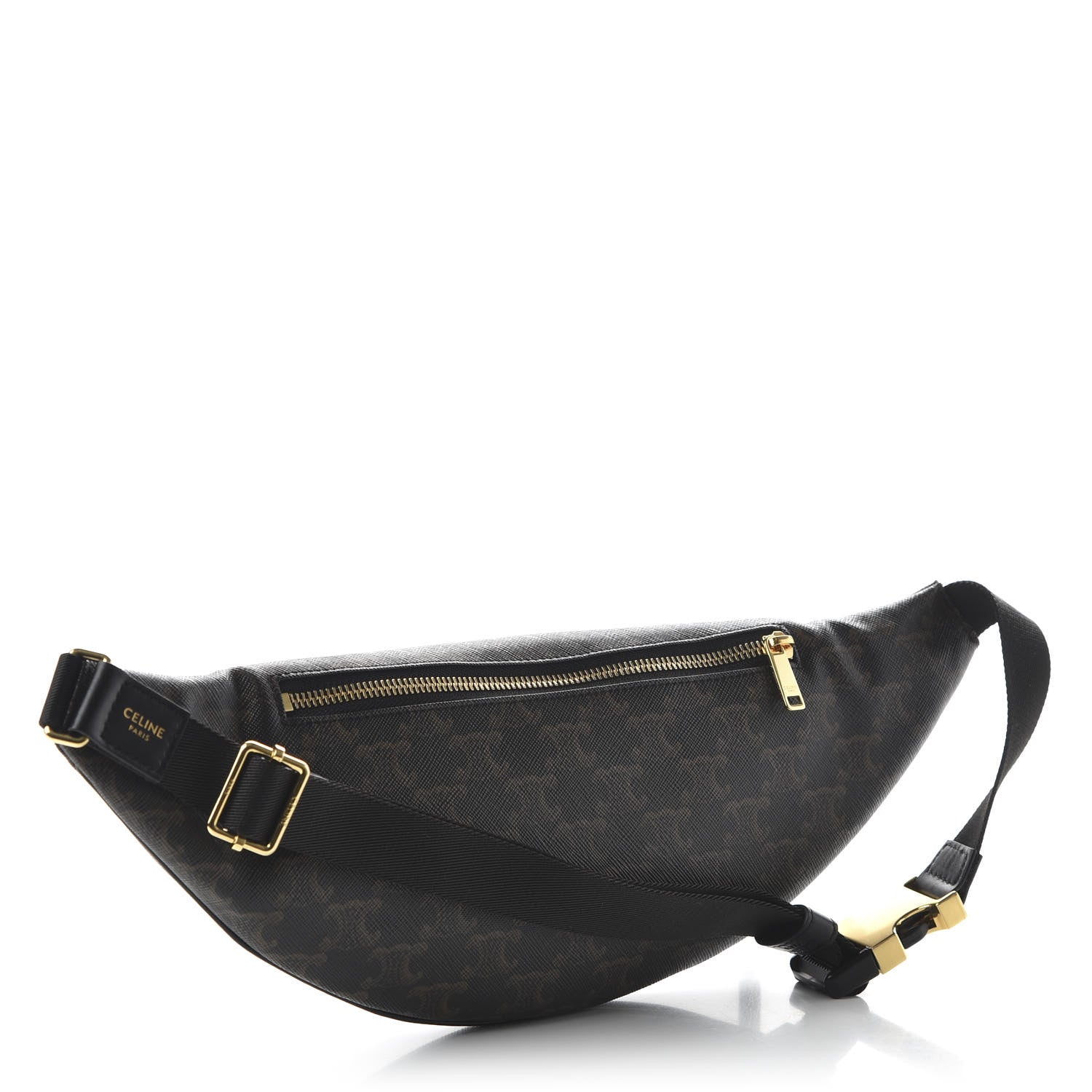Celine Triomphe Canvas Belt Bag Black 3 of 10