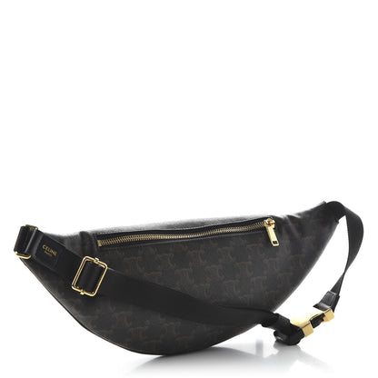 Celine Triomphe Canvas Belt Bag Black 3 of 10