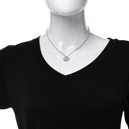 Tiffany Sterling Silver Small Return to Tiffany Heart Pendant Necklace 2 of 7