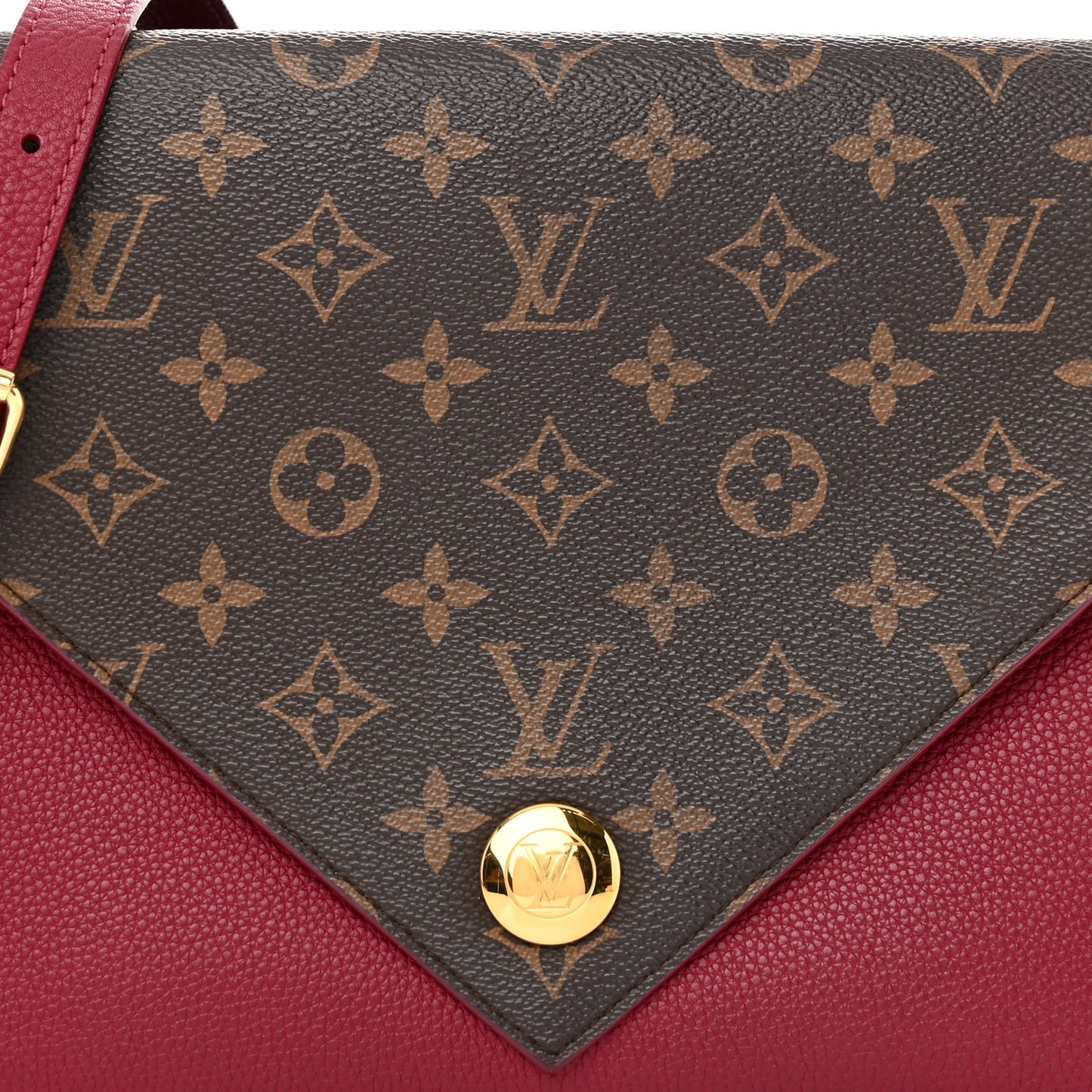 Grained Calfskin Monogram Double V Aurore