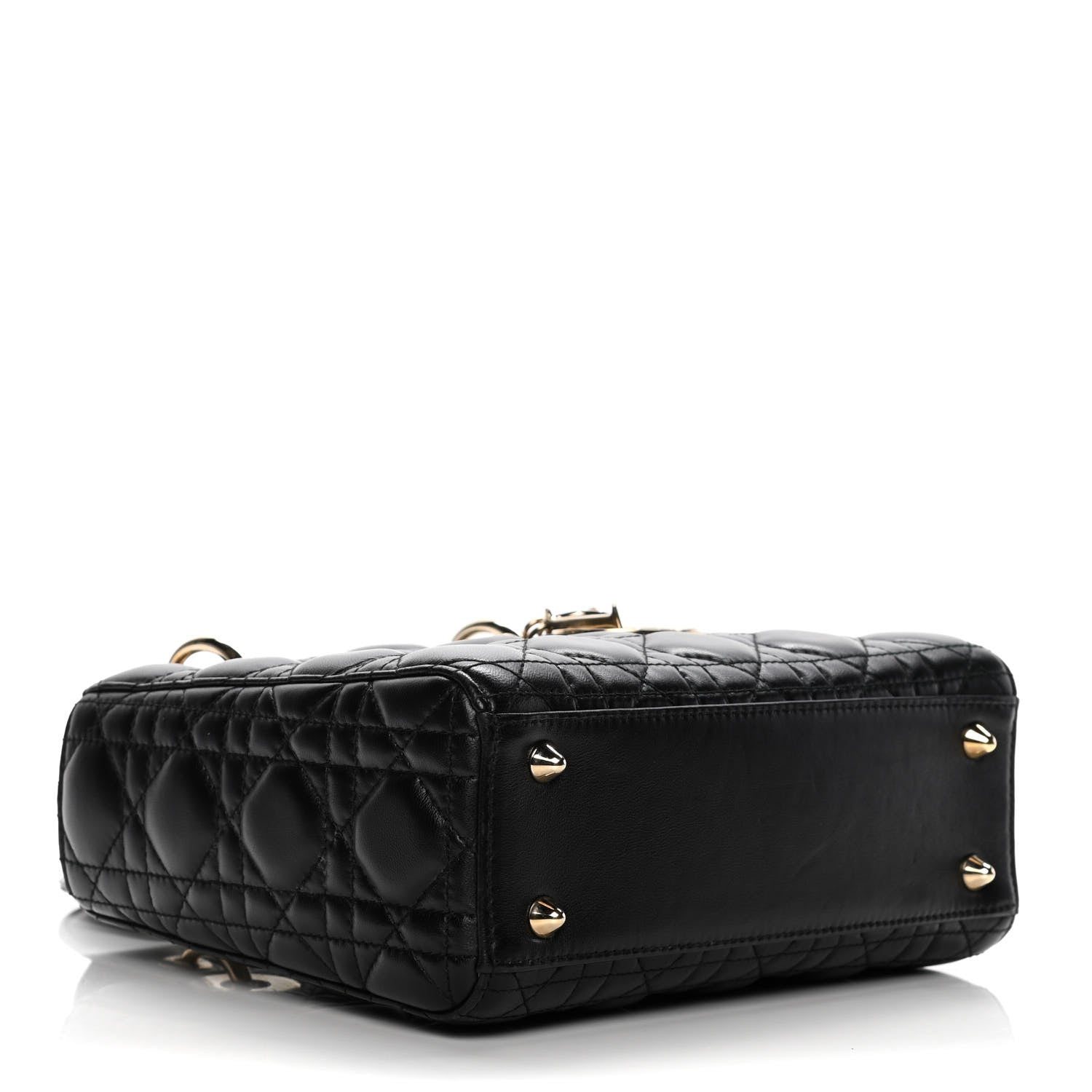 Christian Dior Lambskin Cannage Small Lucky Badges My Lady Dior Black 3 of 14