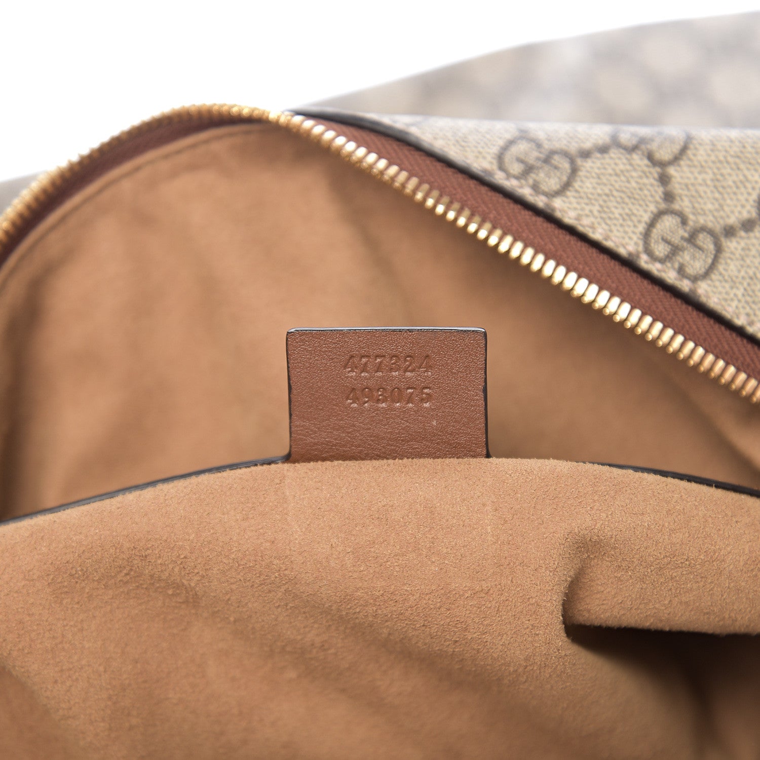 Gucci GG Supreme Monogram Large Linea A Hobo Light Brown 6 of 10