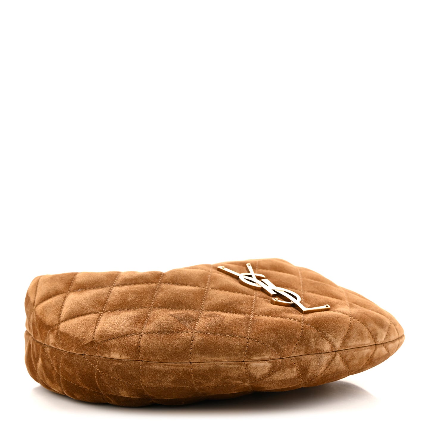 Suede Quilted Icarino Bag Caramel Cognac