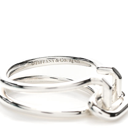 Tiffany Sterling Silver HardWear Two-Row Ring 56 7.75 4 of 4