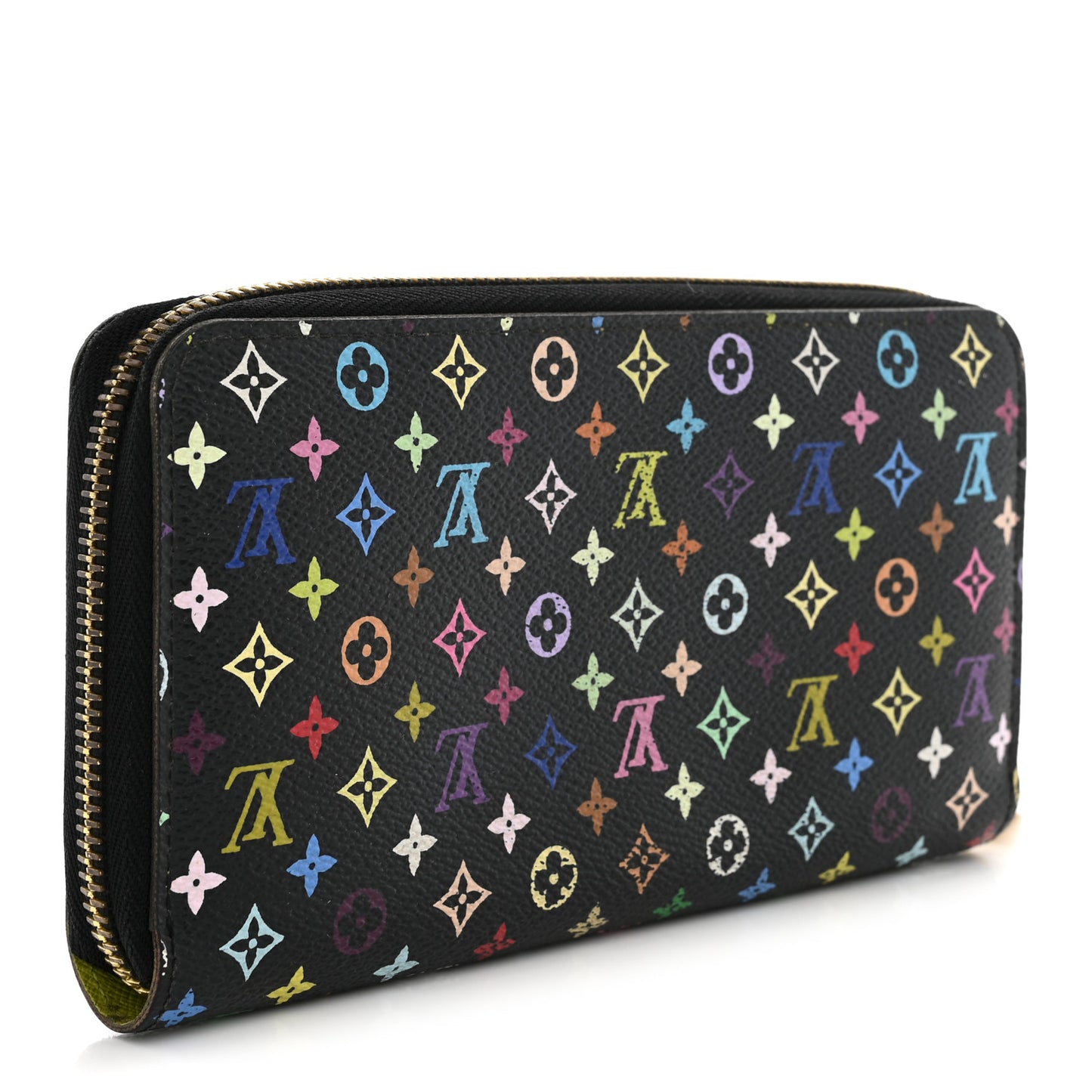 Monogram Multicolor Zippy Wallet Black Pistachio
