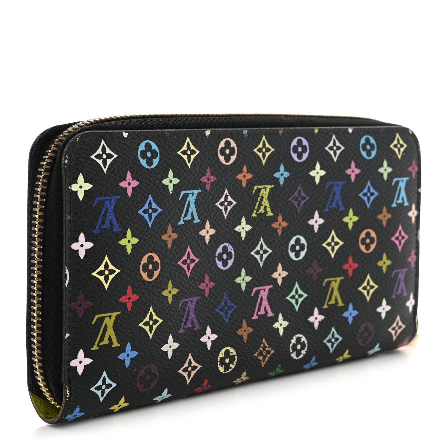Louis Vuitton Monogram Multicolor Zippy Wallet Black Pistachio 3 of 10