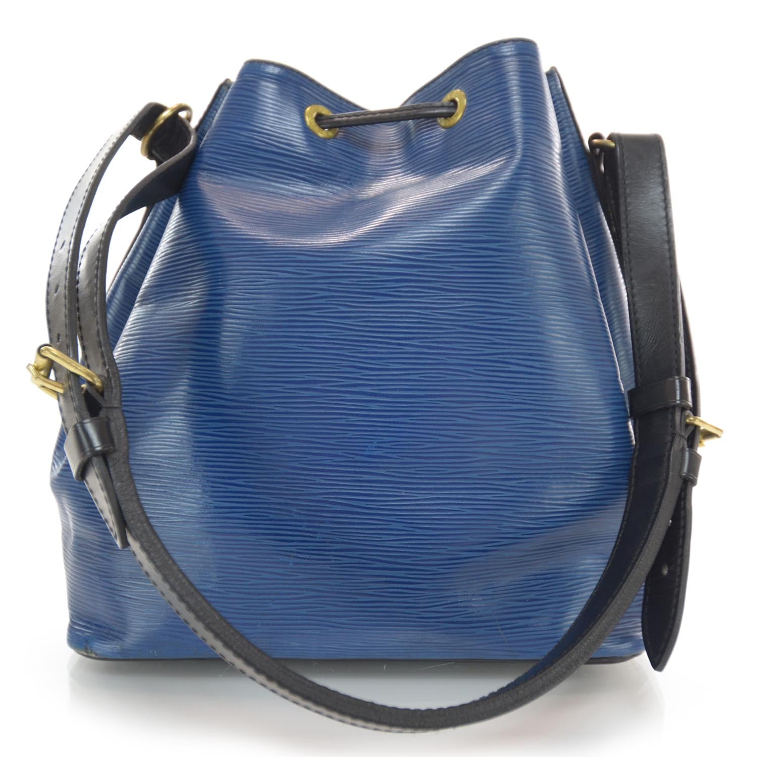 Louis Vuitton Epi Petit Noe Blue Black 3 of 7