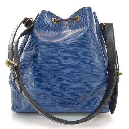 Louis Vuitton Epi Petit Noe Blue Black 3 of 7