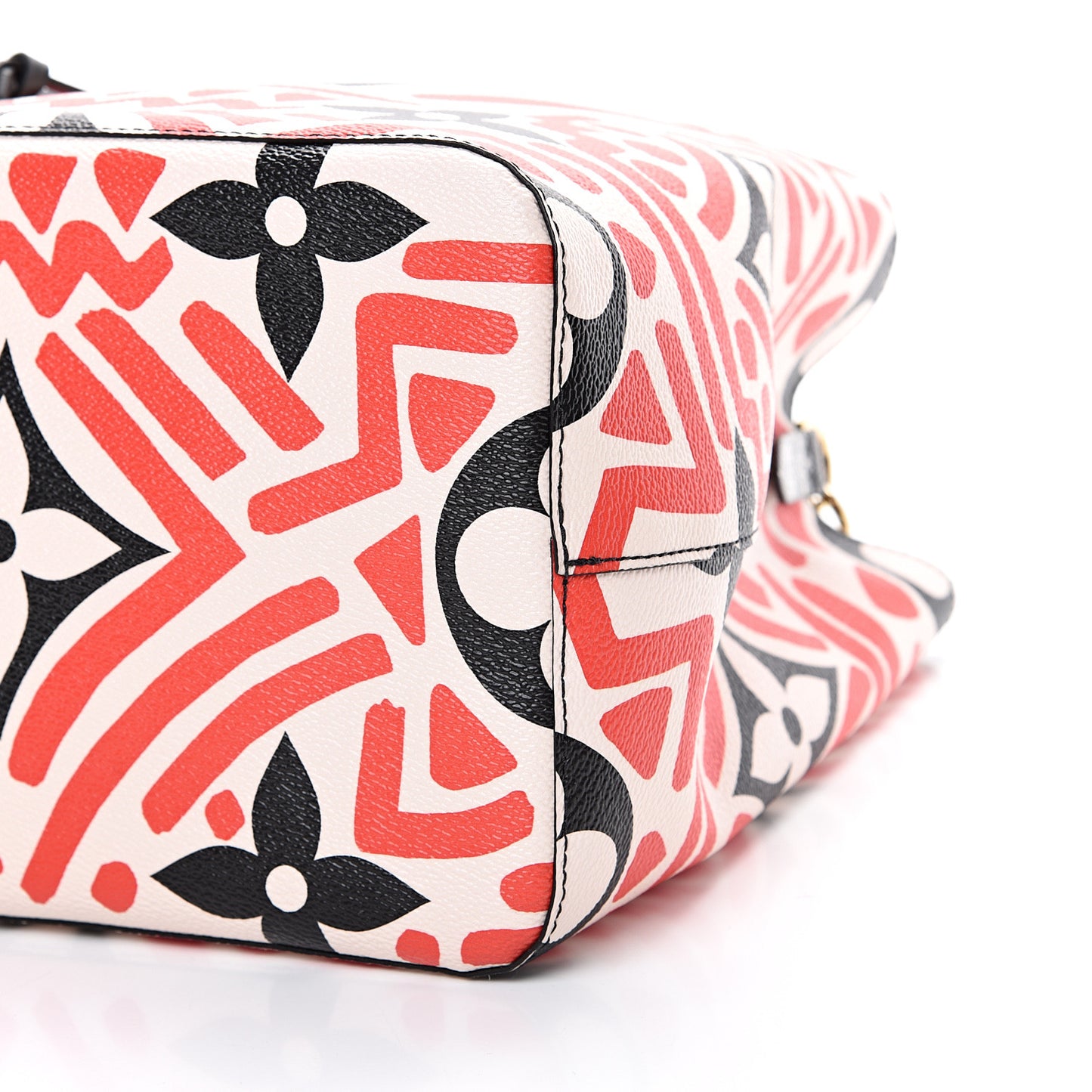 Monogram Giant Crafty NeoNoe MM Creme Rouge Black