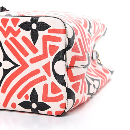 Louis Vuitton Monogram Giant Crafty NeoNoe MM Creme Rouge Black 9 of 9