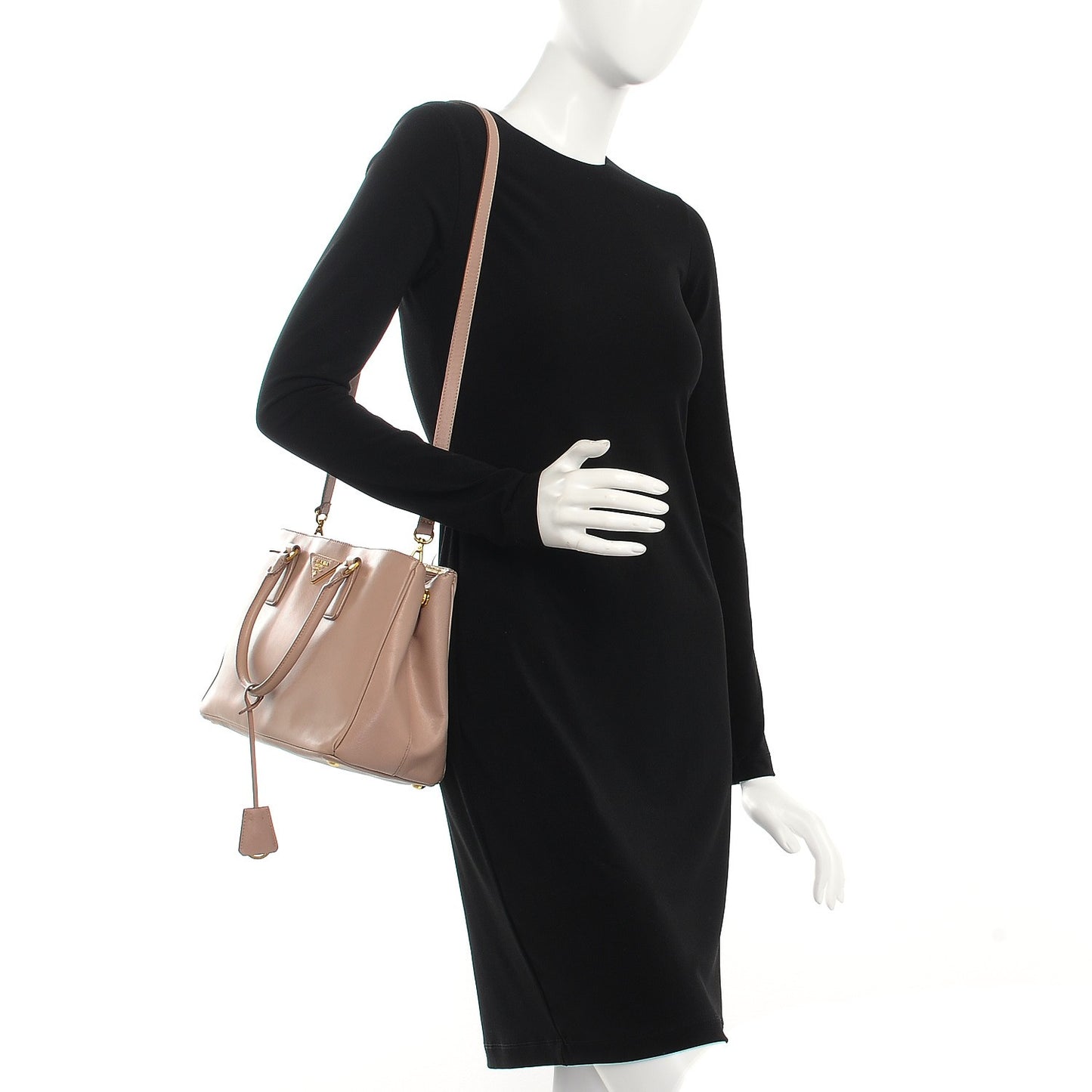 Saffiano Small Galleria Double Zip Tote Cammeo