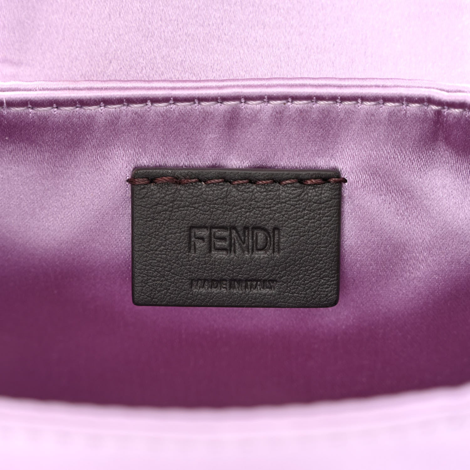 Fendi Silk Satin Mini Cookie Hobo Bag Lilla 6 of 11