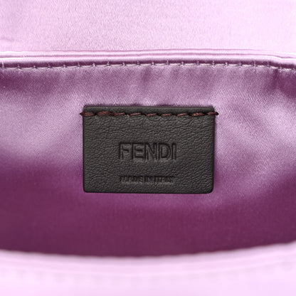 Fendi Silk Satin Mini Cookie Hobo Bag Lilla 6 of 11