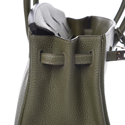 Hermes Togo Birkin 25 Vert Olive 10 of 38
