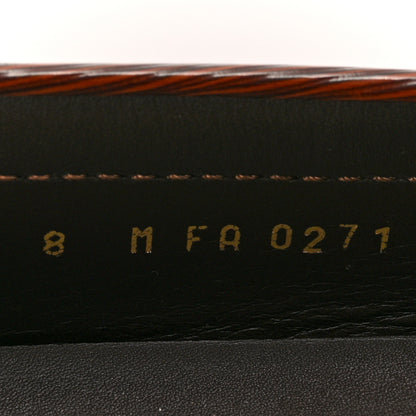 Louis Vuitton Smooth Calfskin Hockenheim Moccasin Loafers 9 Brown 8 of 10