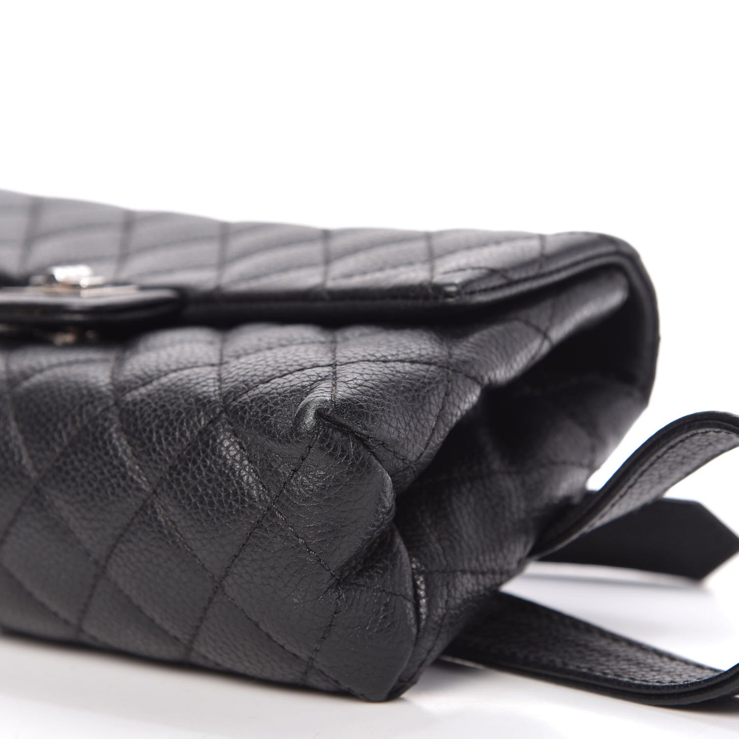 Grained Calfskin Quilted 2.55 Reissue Flap Belt Bag Clutch Black