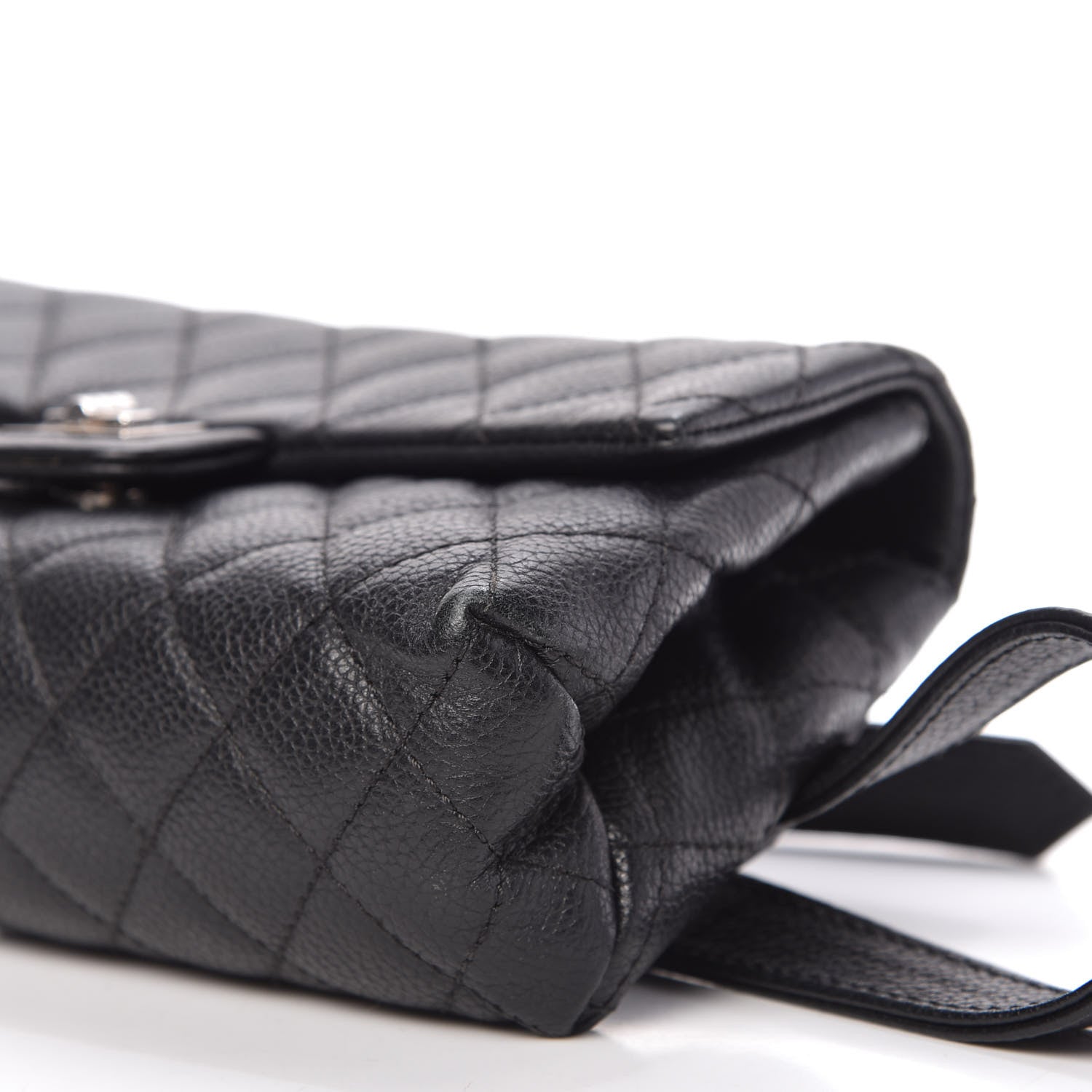 Chanel Grained Calfskin Quilted 2.55 Reissue Flap Belt Bag Clutch Black 7 of 10