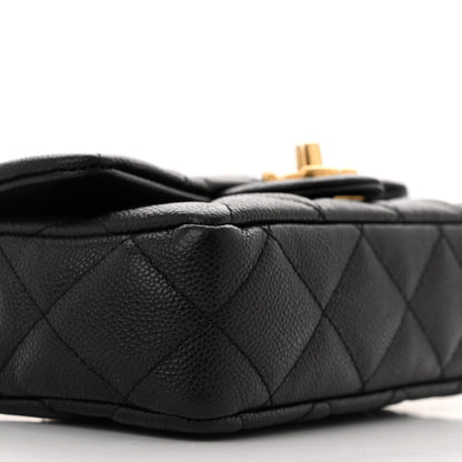Chanel Caviar Quilted Mini Sweetheart Rectangular Flap Black 9 of 13