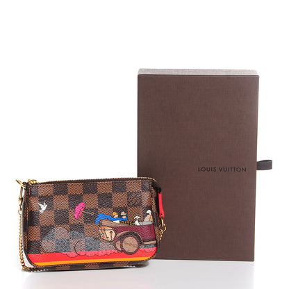Louis Vuitton Damier Ebene 2015 Christmas Animation Mini Pochette Accessories 8 of 8