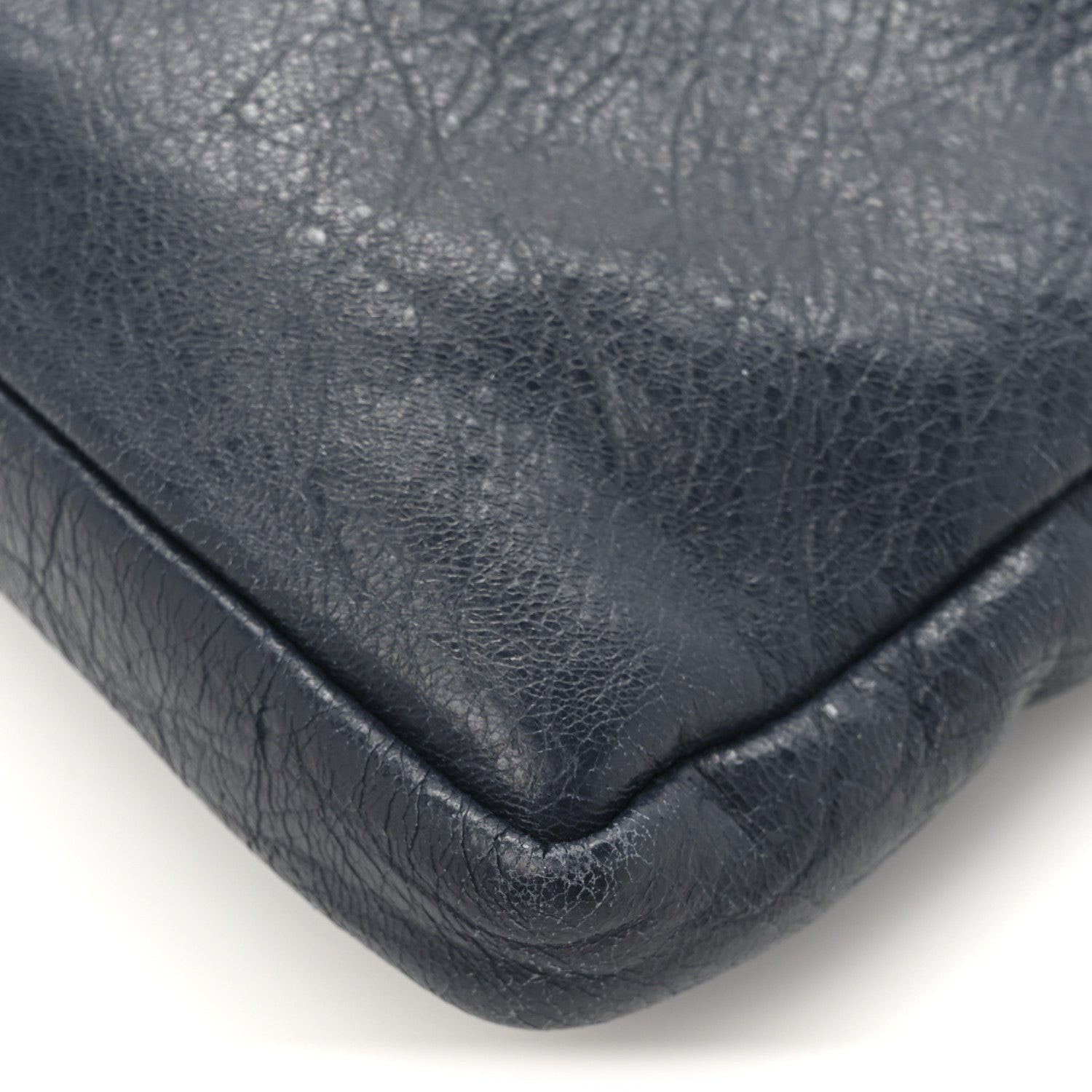 Balenciaga Agneau Classic Hardware Flat Crossbody Bleu Obscur 2 of 37