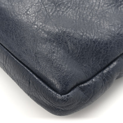 Balenciaga Agneau Classic Hardware Flat Crossbody Bleu Obscur 2 of 37