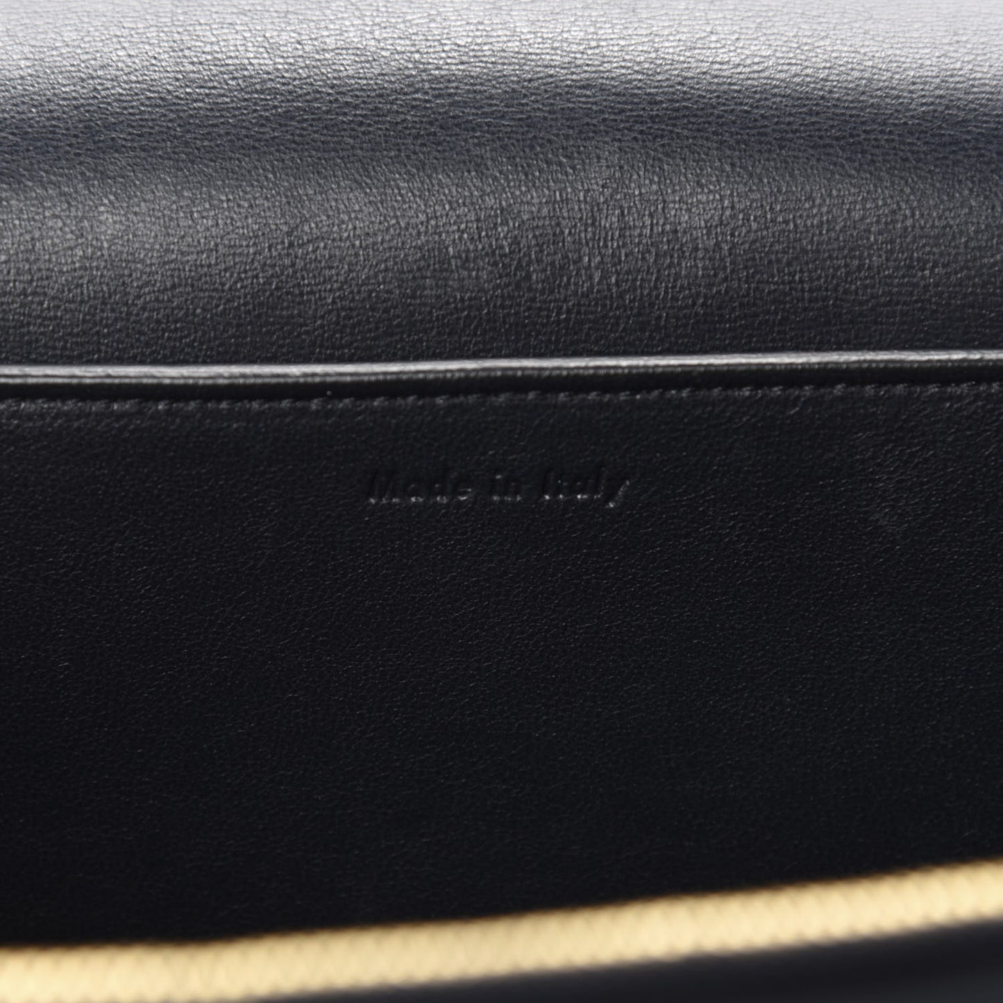 Shiny Smooth Calfskin Medium Frame Shoulder Bag Dark Navy Claycourt