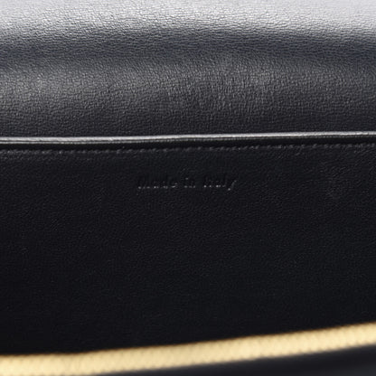 Celine Shiny Smooth Calfskin Medium Frame Shoulder Bag Dark Navy Claycourt 9 of 10