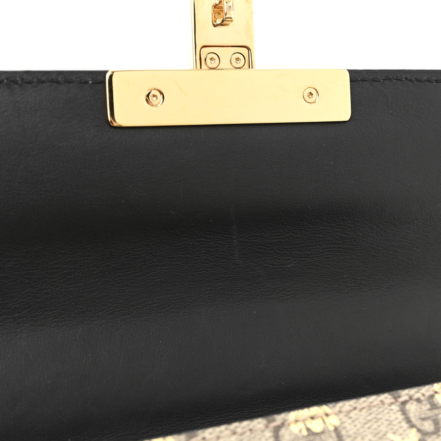 Gucci GG Supreme Monogram Bees Small Padlock Shoulder Bag Black 11 of 12