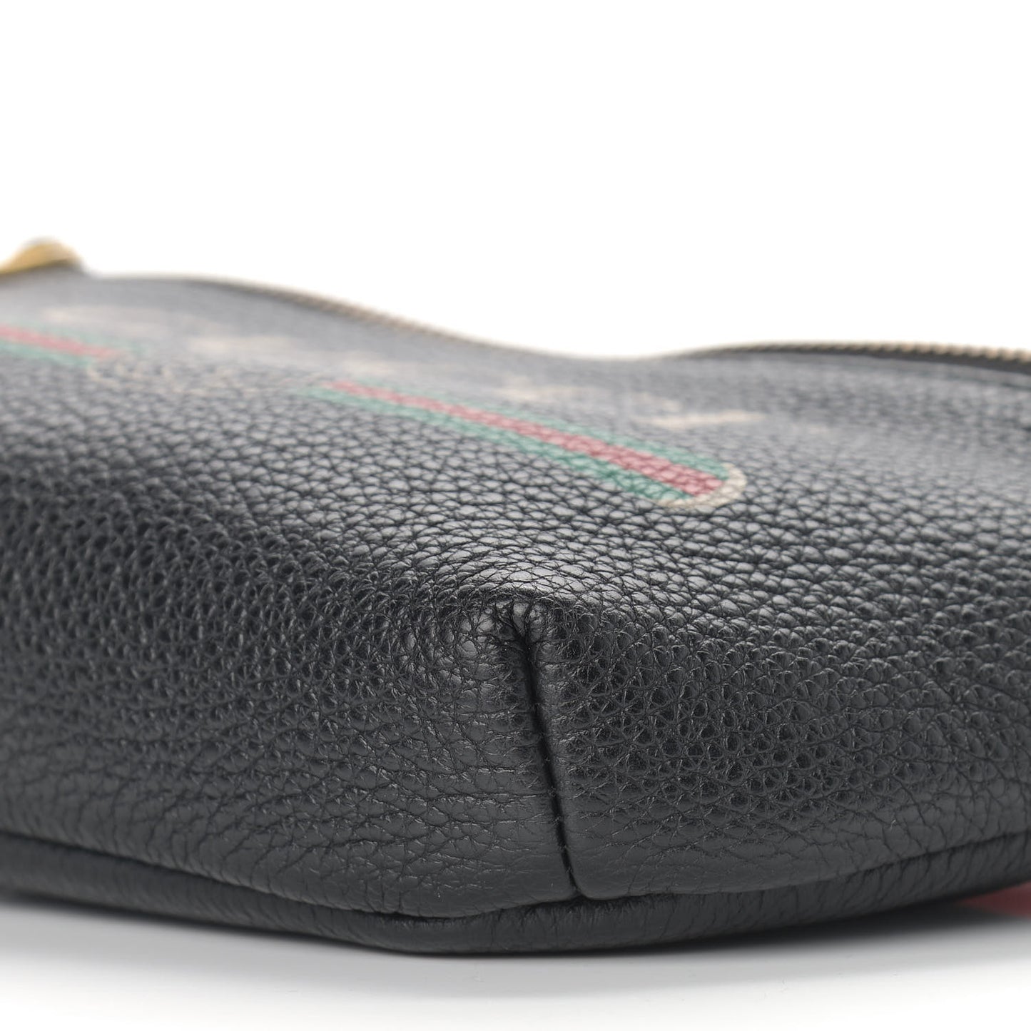 Grained Calfskin Small Logo Belt Bag Black