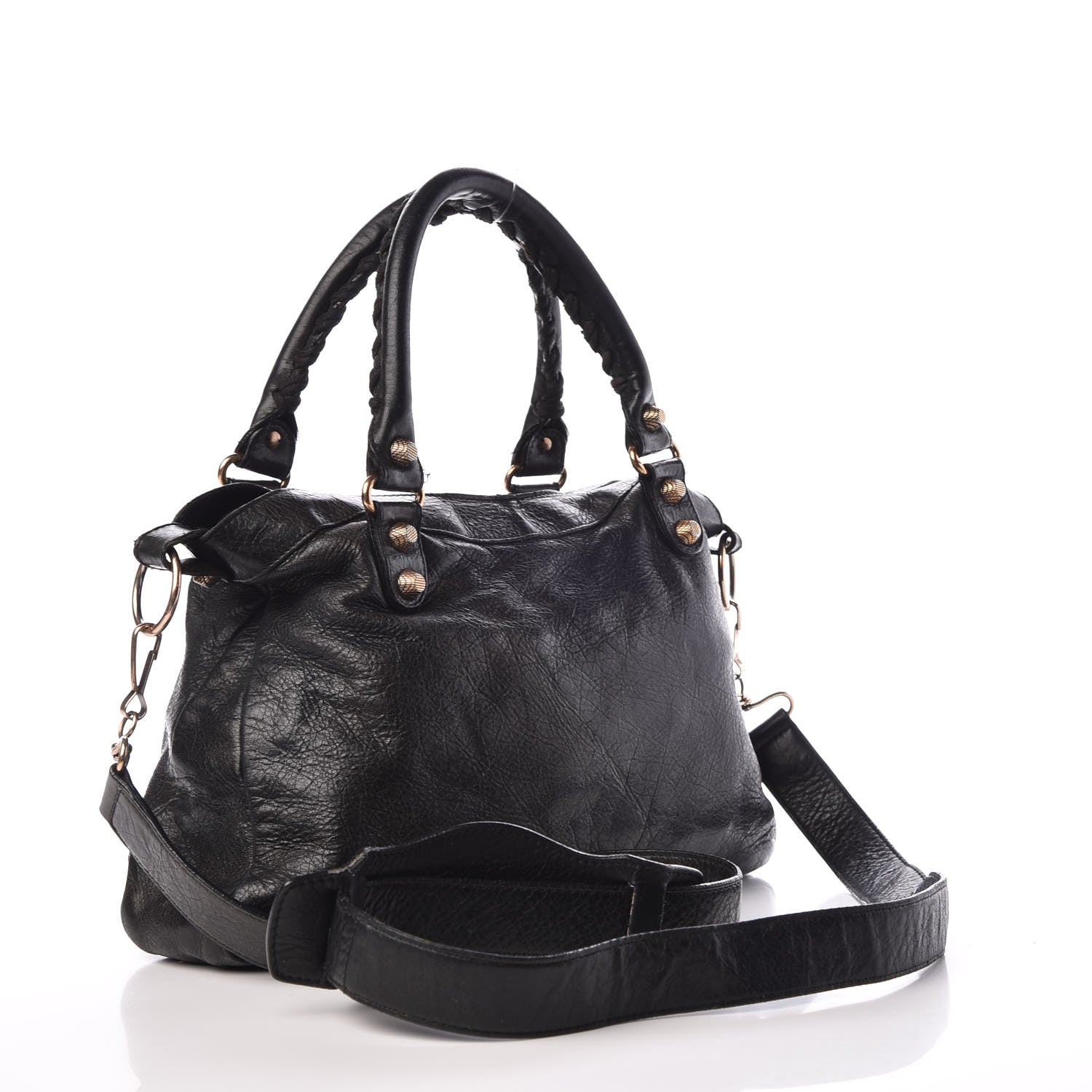 Balenciaga Agneau Giant 12 Rose Gold Hardware Town Black 3 of 7