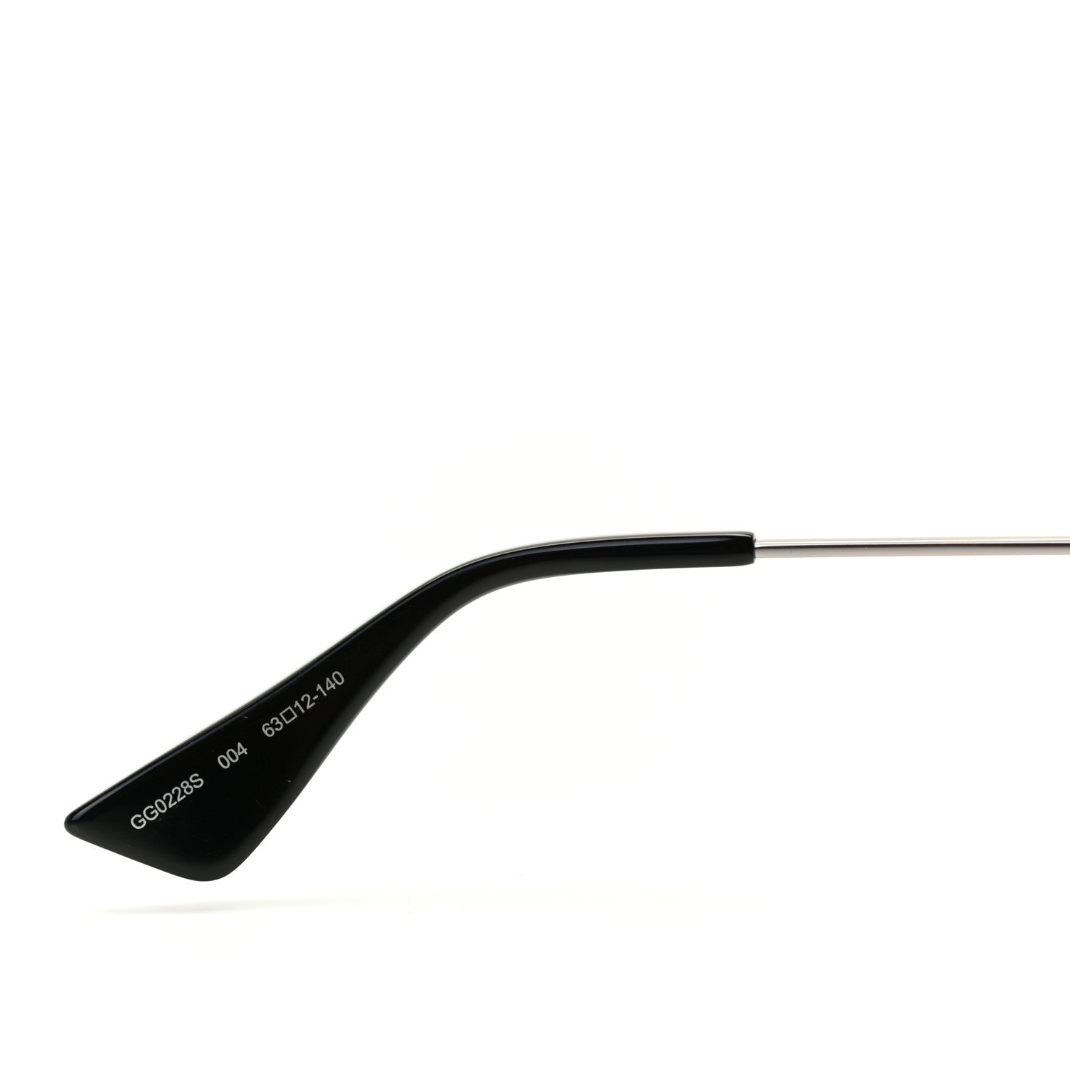 Gucci Metal Square Frame Sunglasses GG0228S Grey 4 of 8