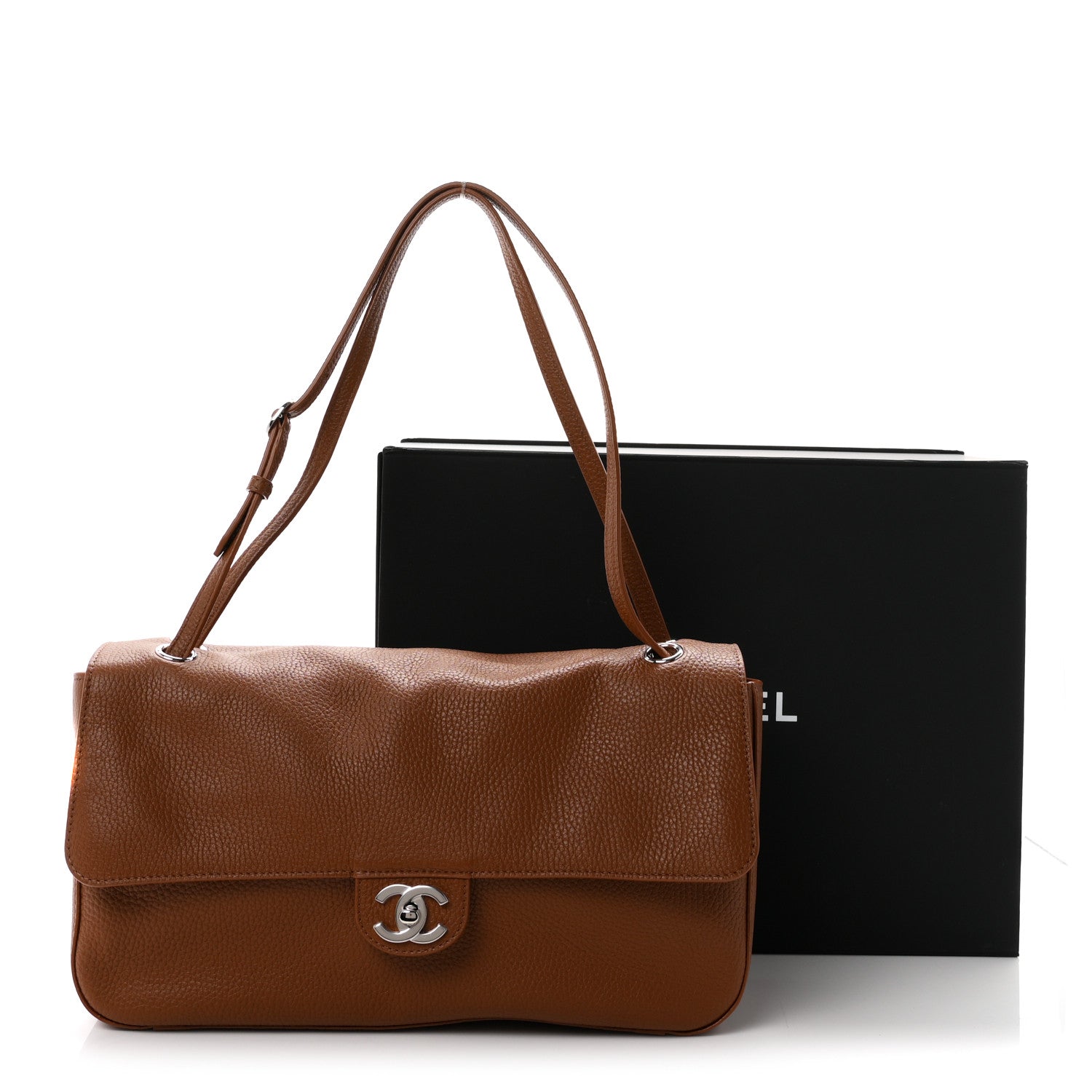 Chanel Grained Calfskin Small Souplissimo Maxi Flap Camel 11 of 11