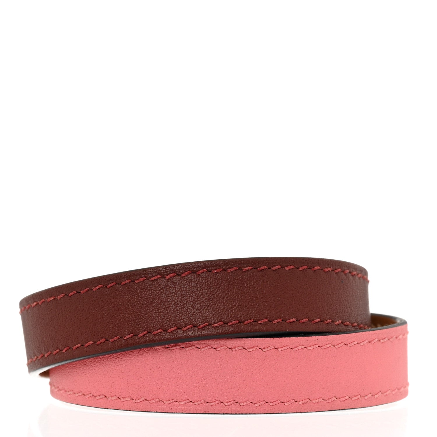 Hermes Swift Kelly Double Tour Bracelet T3 Rouge H Rose D'ete 3 of 5