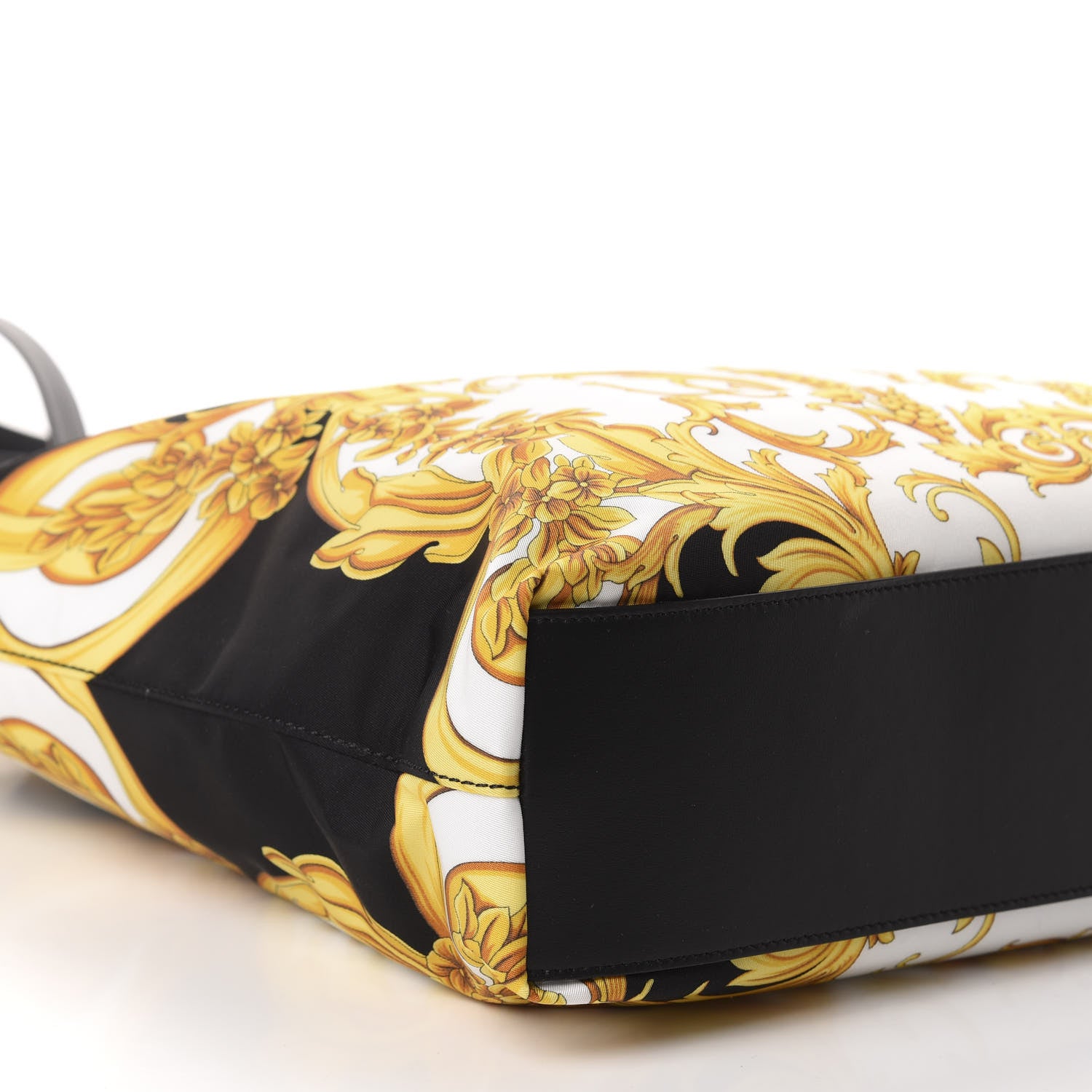 Versace Nylon Baroque Print Tote Black 6 of 9