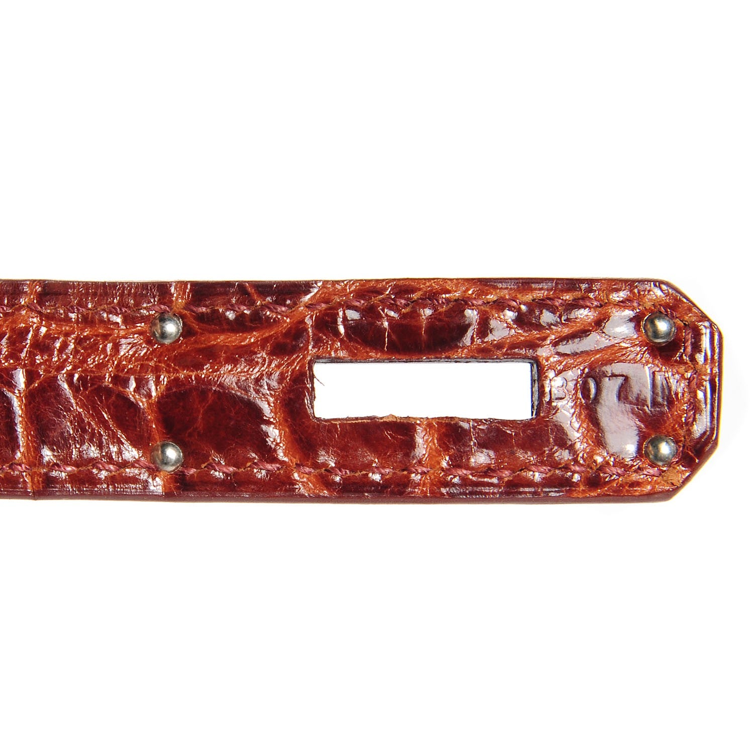 Hermes Shiny Porosus Crocodile Birkin 35 Miel 13 of 29