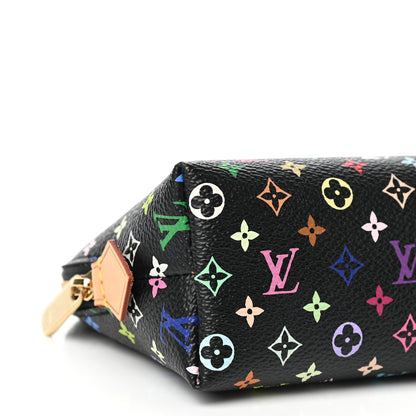 Louis Vuitton Monogram Multicolor Cosmetic Pouch Black Grenade 7 of 8