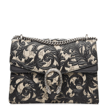 Gucci GG Supreme Monogram Arabesque Medium Dionysus Shoulder Bag Black 1 of 7