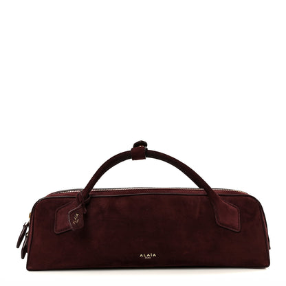 Alaia Suede Goatskin Teckel Clutch Rouge Grenat 1 of 11