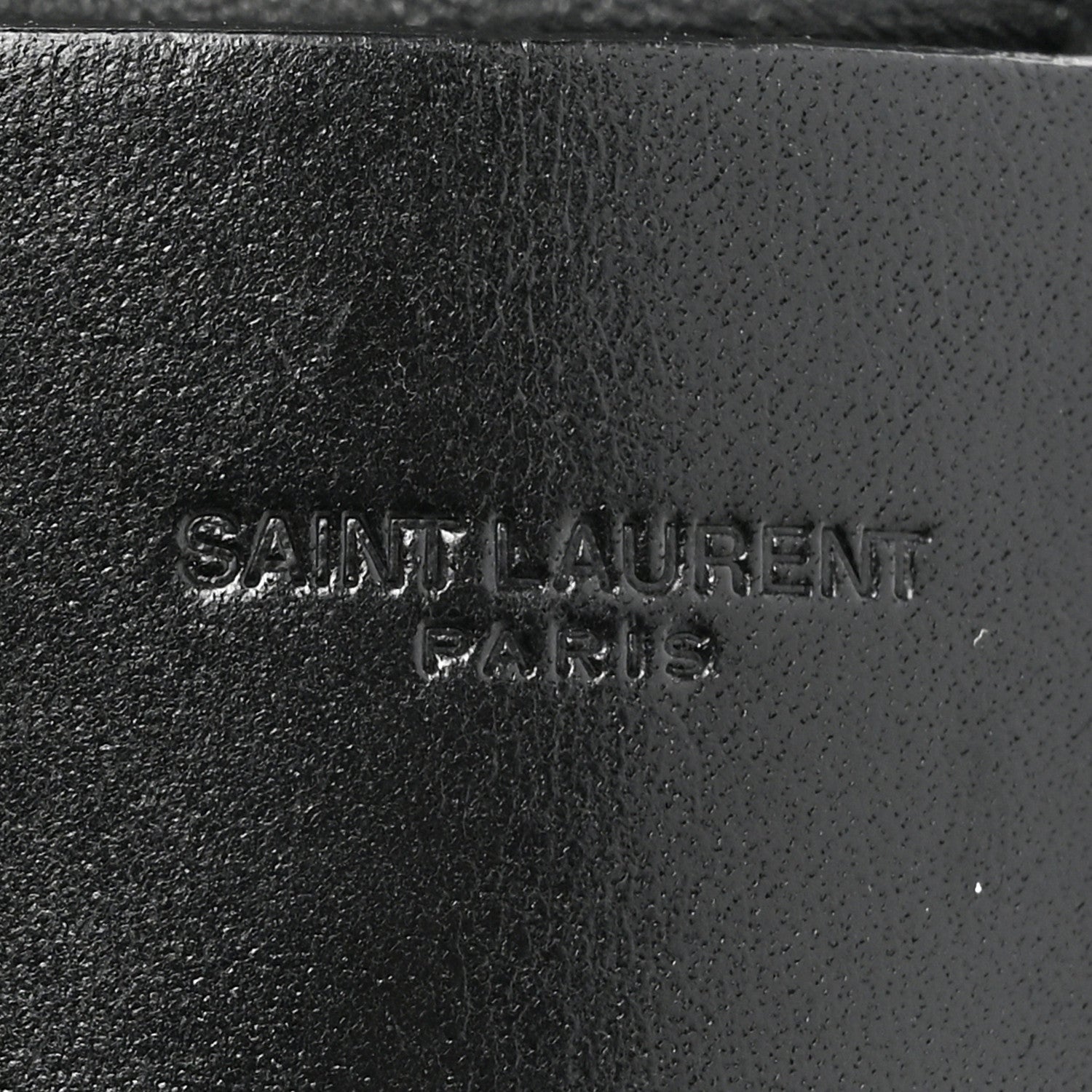 Saint Laurent Vegetable Tanned Calfskin Long Tassel Bag Necklace Black 5 of 5