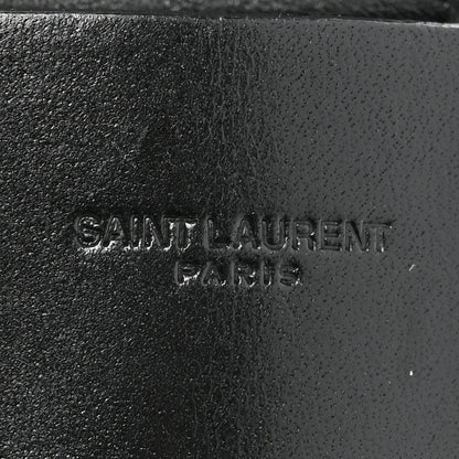 Saint Laurent Vegetable Tanned Calfskin Long Tassel Bag Necklace Black 5 of 5