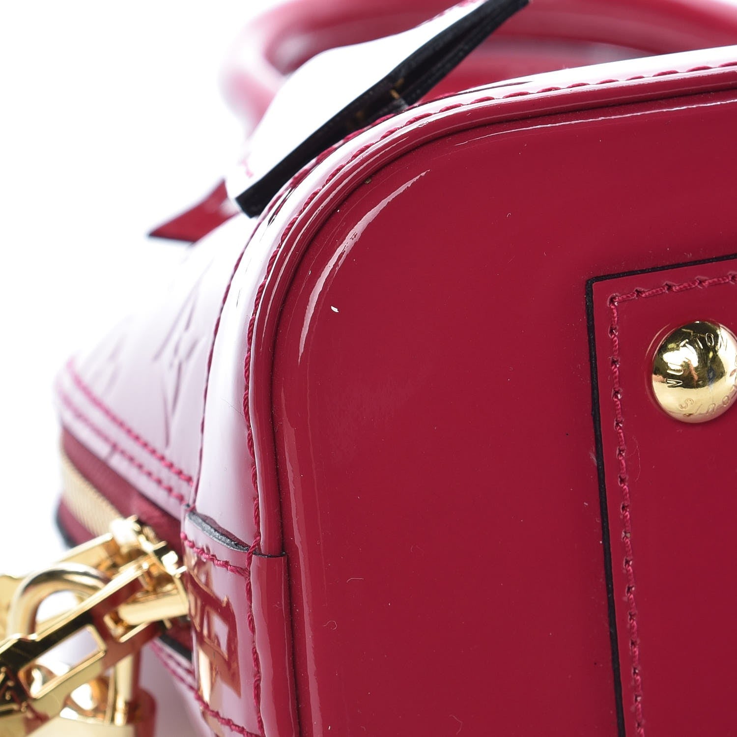 Louis Vuitton Vernis Alma BB Rose Indien 12 of 15
