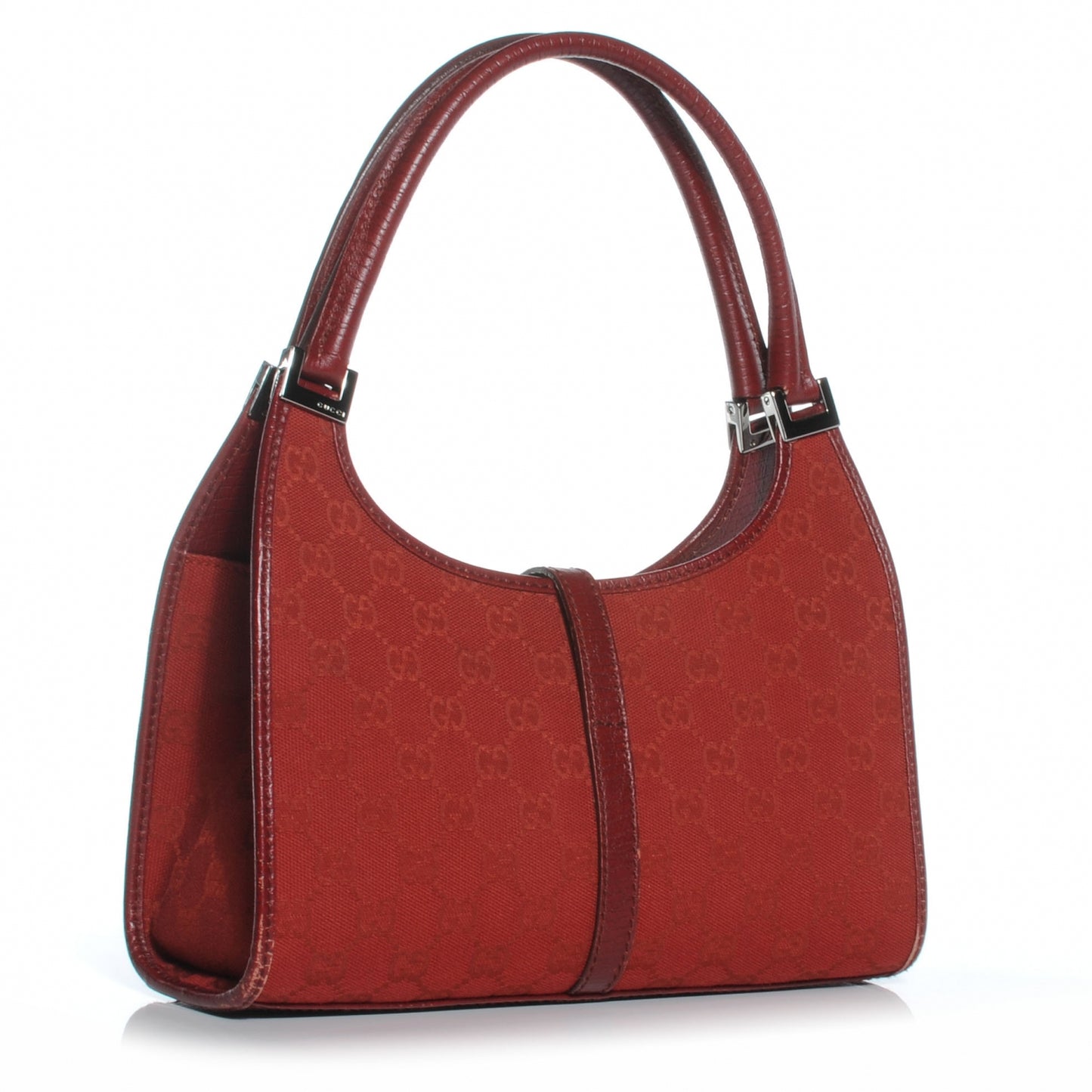Monogram Small Bardot Red