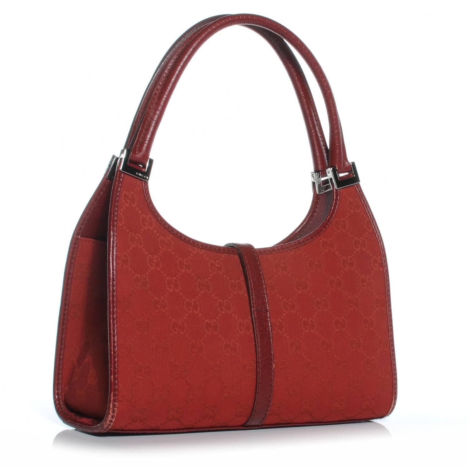 Gucci Monogram Small Bardot Red 3 of 7
