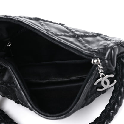 Chanel Lambskin Quilted Small Hidden Chain Shoulder Bag Black 5 of 10