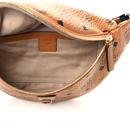 MCM Visetos Medium Fusten Belt Bag Cognac 5 of 10