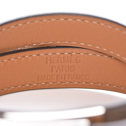 Hermes Swift Kelly Double Tour Bracelet T3 Etain 4 of 6