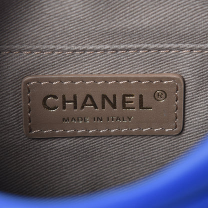 Chanel Goatskin Quilted Small Casual Trip Camera Case Blue 5 of 8
