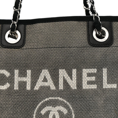 Chanel Canvas Mini Deauville Tote Dark Grey 8 of 10