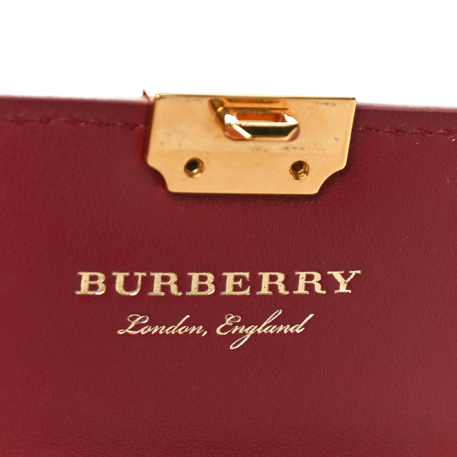 Burberry Trench Calfskin DK88 Halton Flap Wallet Pink Burgundy 6 of 10